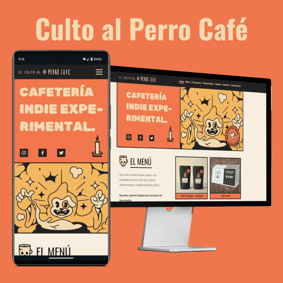 Cover image for Culto al Perro Café landing page project card