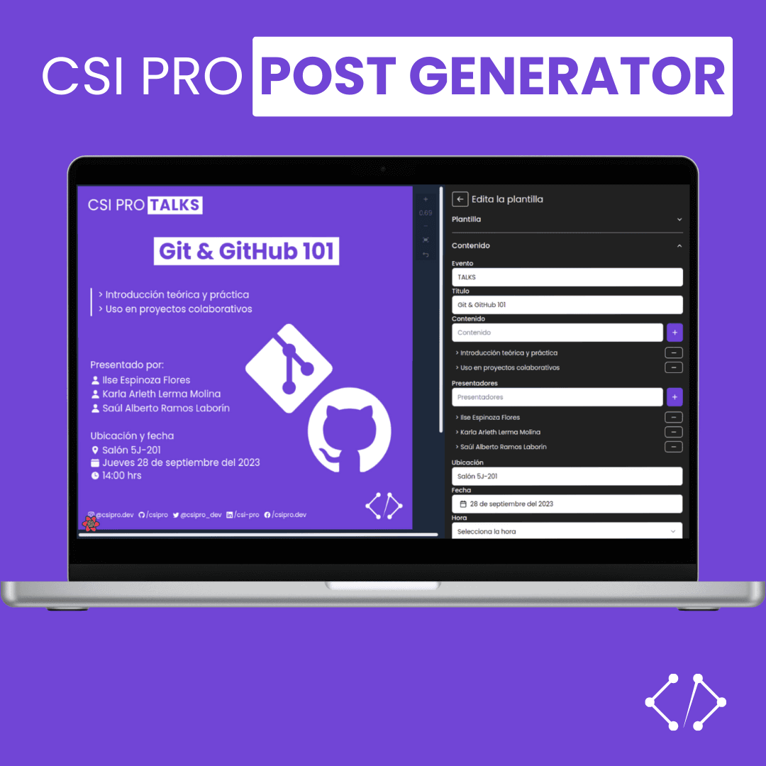 CSI PRO Post Generator's Poster on desktop